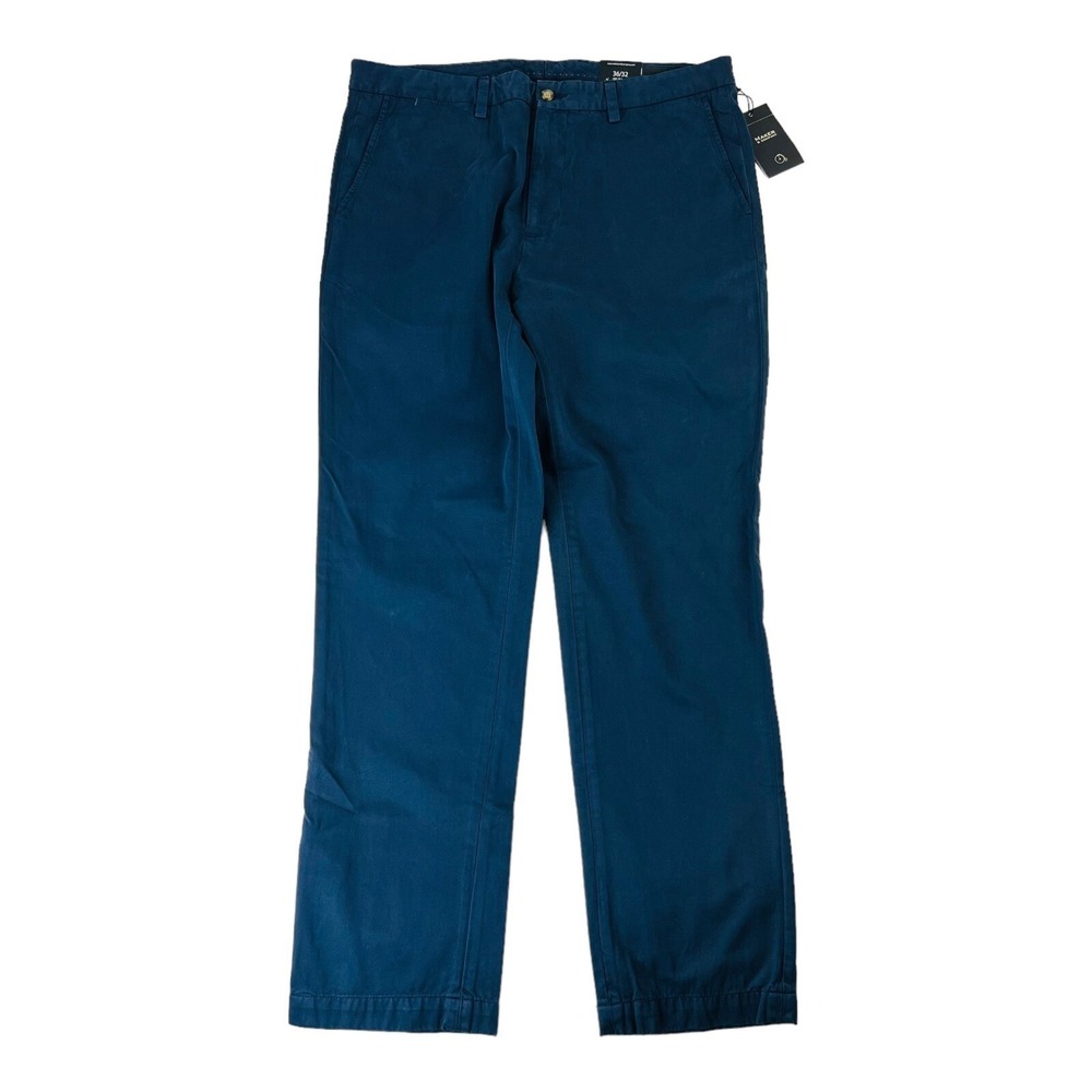 NWT‎ Maker & Company Navy Blue The Keck Cotton Chino Pants Mens Size 36X32